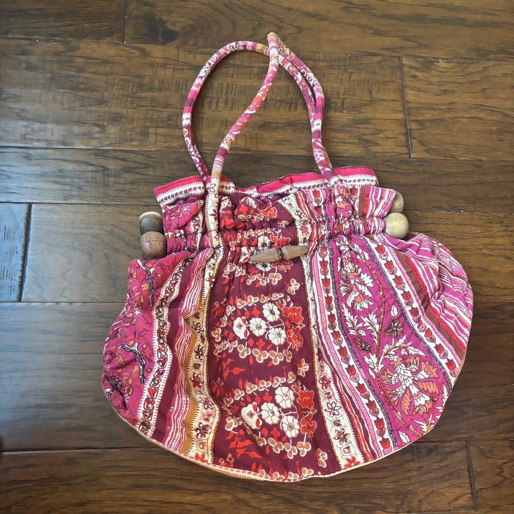 World Market EUC Boho Tote Bohemian Artsy Indie Festival‎ Hippie Beaded